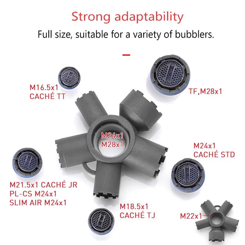 

10 в 1 инструмент для снятия аэратора крана ключ для аэратора крана для резьбового аэратора/аэратора с корпусом с обрезанным краем и круглым