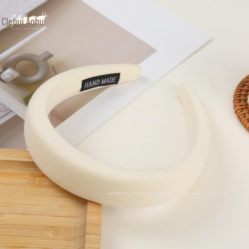 Korean Style Wide Brim Headband: Summer Solid Color Hair Accessory for Women