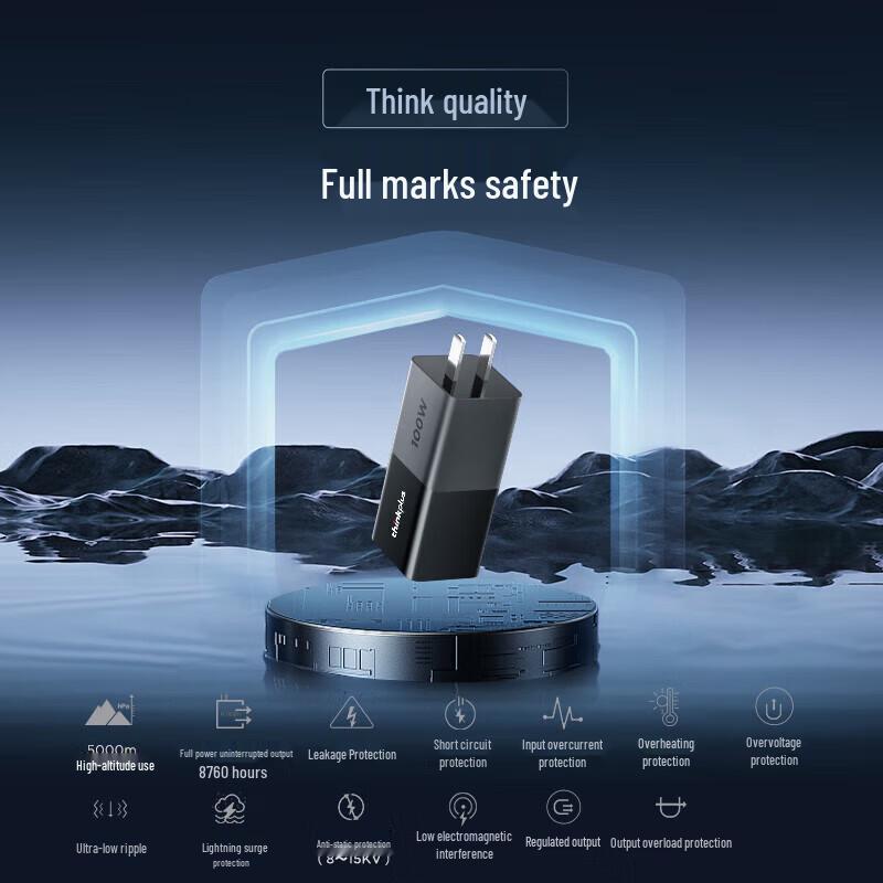 Lenovo Thinkplus 100W GaN USB-C Fast Charger