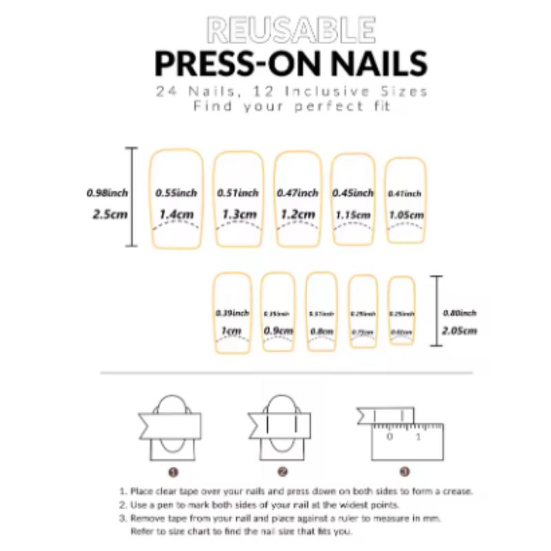 Short Medium Long fake nails golden brown silver sparkling glitter Square almond ballet tips press on false nail art