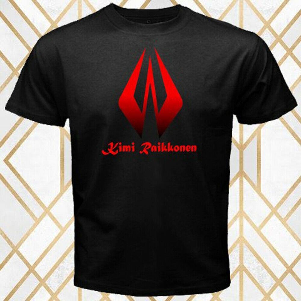 

Kimi Raikkonen Famous Racer Logo Black T-Shirt S