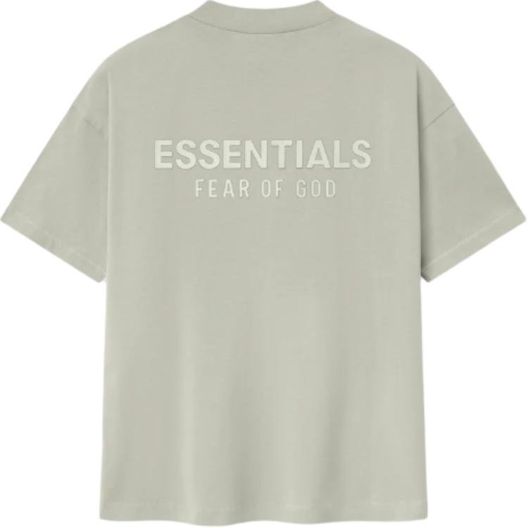 Fear of God Essentials Classic Short-Sleeve Tee Abbey Stone Men Tops Grey 125SP254196F