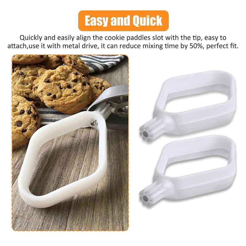 

Promotion! Cookie Paddles For Universal Kitchen Machine-For Use With Metal Drivers For Universal And Plus Mixers білий
