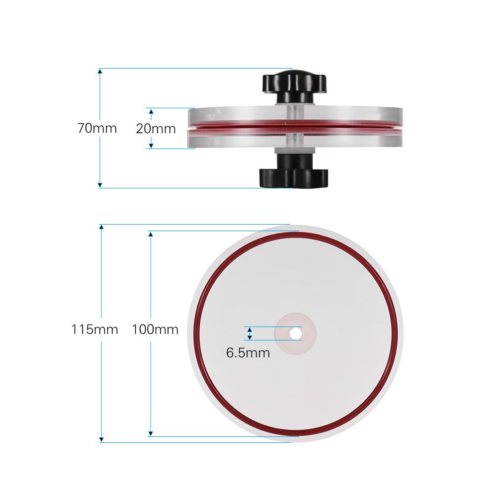 LP Vinyl Record Cleaner Clamp Vinile Record Lable Saver Protector