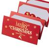 Christmas Themed Cash Envelope with 6 Slots Holiday Gift Cards Money Holder Money Organiser For Gifts Exchanges