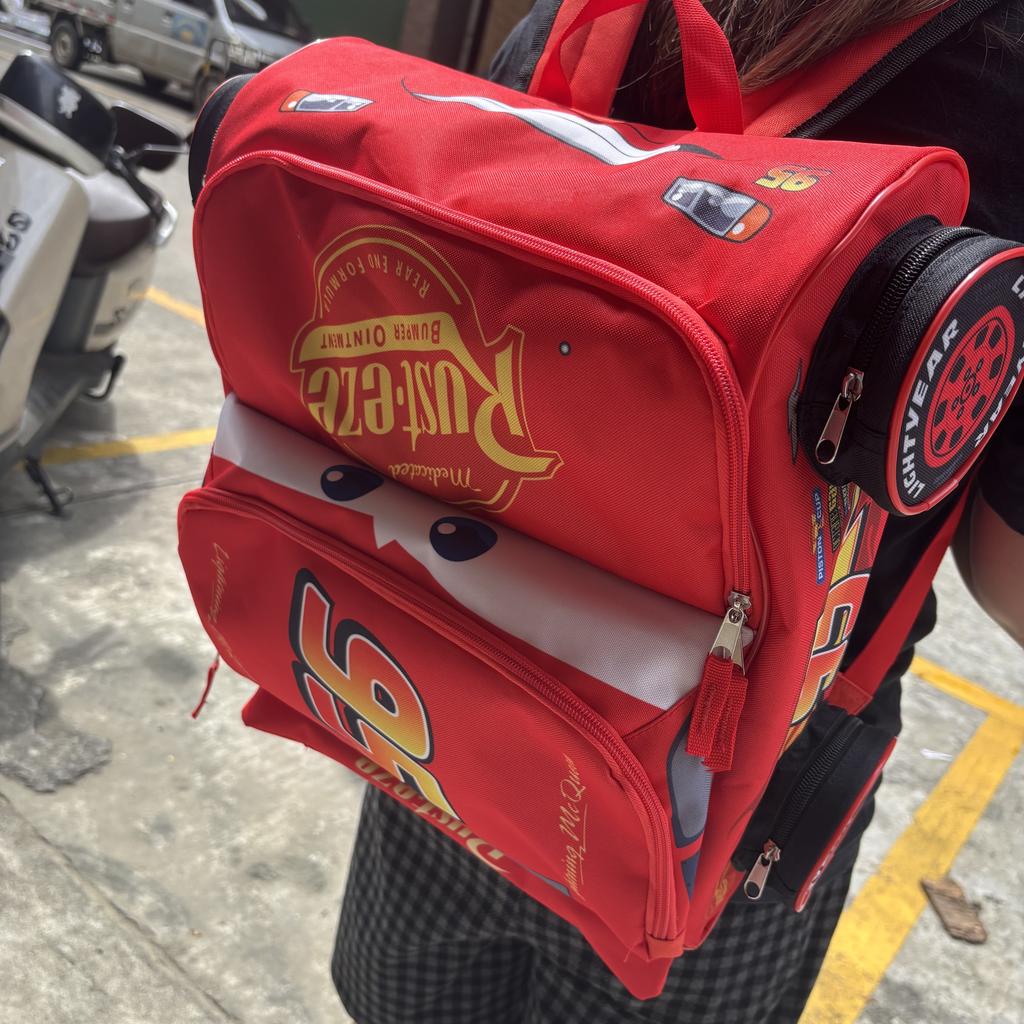 2026 New Mcqueen Backpacks School Bag Cute Children's Backpack Anime Cartoon Bag Cute Large Capacity Travel Car Backpack Casual