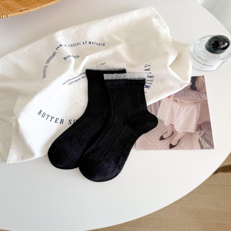 

Women s Mulberry Silk Mid-Calf Socks, Spring Thin Style, Mesh Breathable, Postpartum Slouch Design. One Size