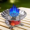 Outils de Barbecue 2800W Réchaud Cassette Lotus Compact Portable Pliant Brûleur à Gaz Coupe-Vent Rouge Réchaud à Gaz Fondue Voyage