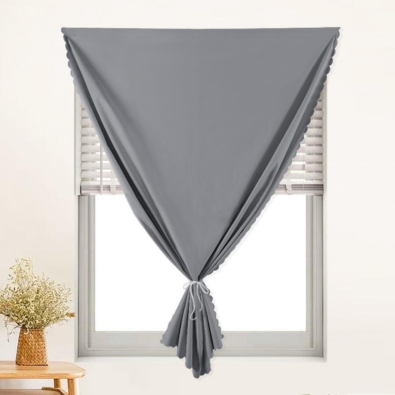 Easy-Install Blackout Curtain with Velcro for Bedroom & Balcony - Heat Insulation & Sun Protection