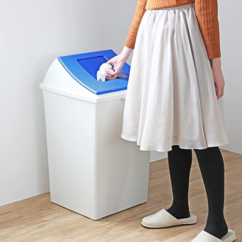 Captain Stag (CAPTAIN STAG) Trash Can, Dustbin #90, Close, Blue, Made In Japan, UY-7055