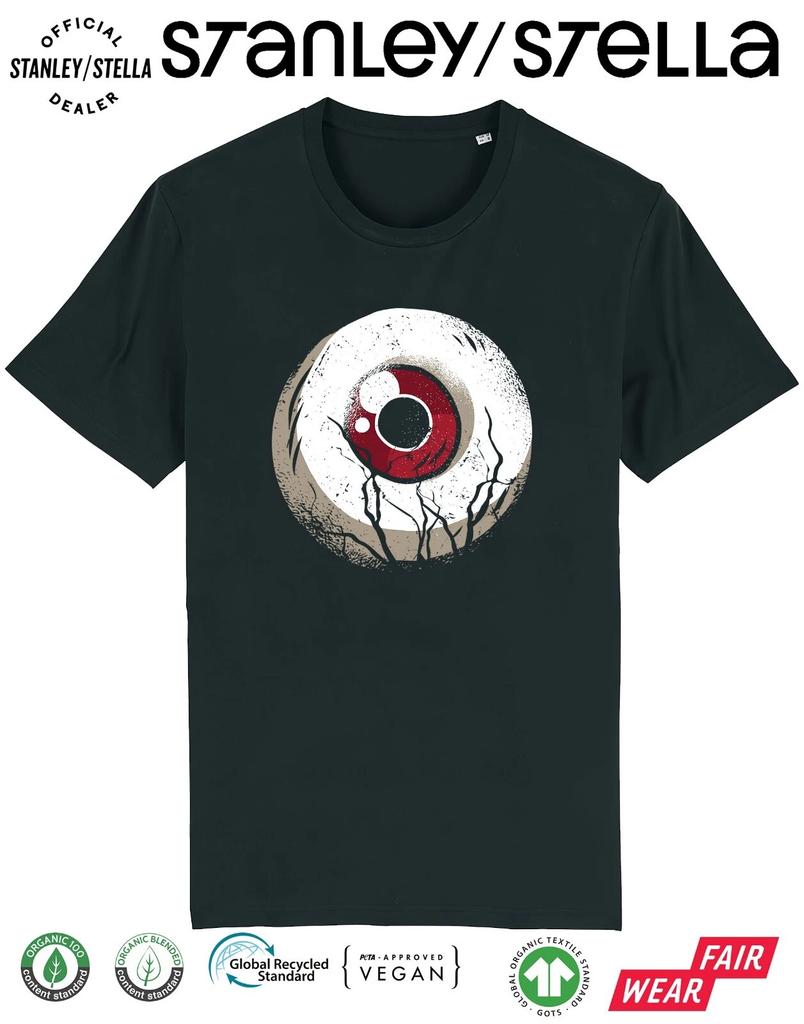 Tričko Dark Eye HALLOWEEN Dětské Vtipný Hororový Kostým Maškarní Strašidelné Oční bulva