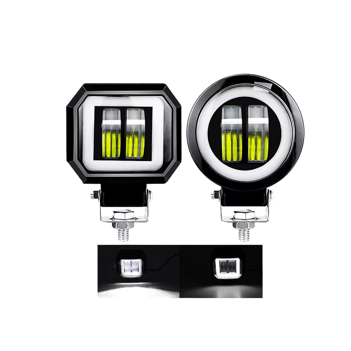 

20W LED Work Light For Car Truck Motorcycle ATV Off Road Square Round Headlight Square White Light R
