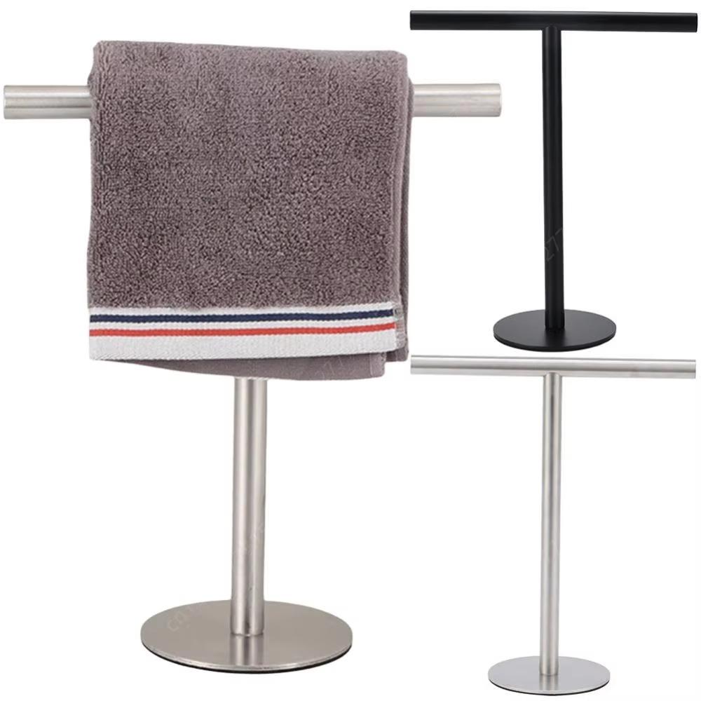 Stainless Steel Bathroom Towel Hanger Modern Style Hand Towel Holder Bath Towel Stand  Countertop