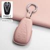 For Changan Cs75 Plus X7 Cs55 Cs75Plus Control Protect Car Keychain Protective Cover Pu Car Key Case Cover