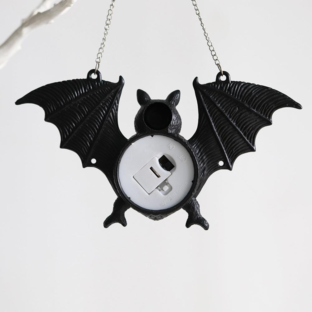 Halloween Glowing Bat Colorful Gradient Bat Lamp Hanging Ornament Pendant Party Scary Props For Home Decor