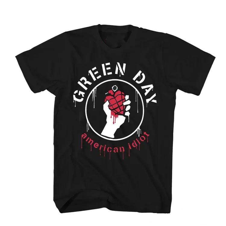 Summer Vintage New Green Day Green Day Band Rock Short Sleeve Punk Clothes Classic TShirt Womens S