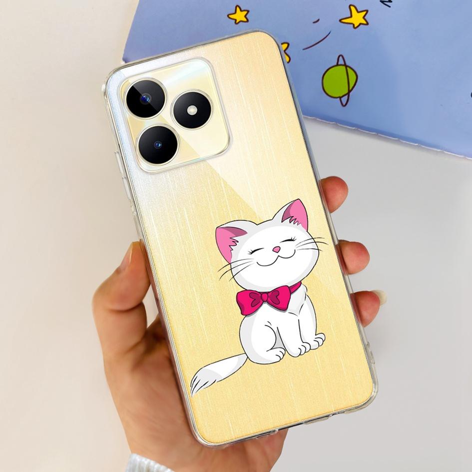 For Cover Realme C53 Phone Case 6.74" 2023 New Fashion Astronaut Soft Silicone Clear Back Cover For Realme C53 RMX3760 C 53 Capa