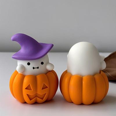 Halloween Formen 3D Geisterform Silikonform Niedlich Für Herbst Thanksgiving Deko Kerzenhalter Kreatives Feiertagsbasteln