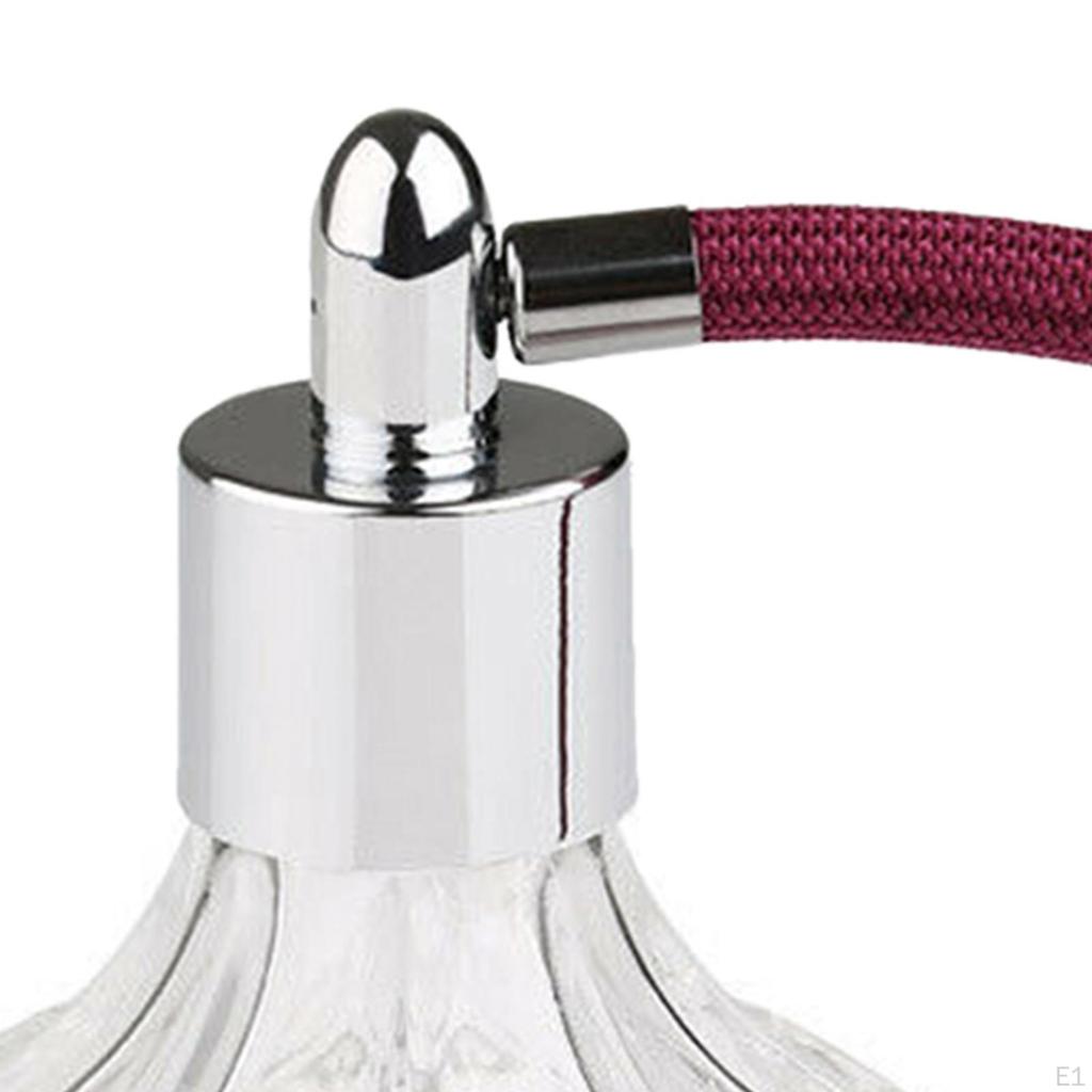 Flacon de parfum en cristal transparent 80 ml avec pompe élégante en verre recharge style vintage