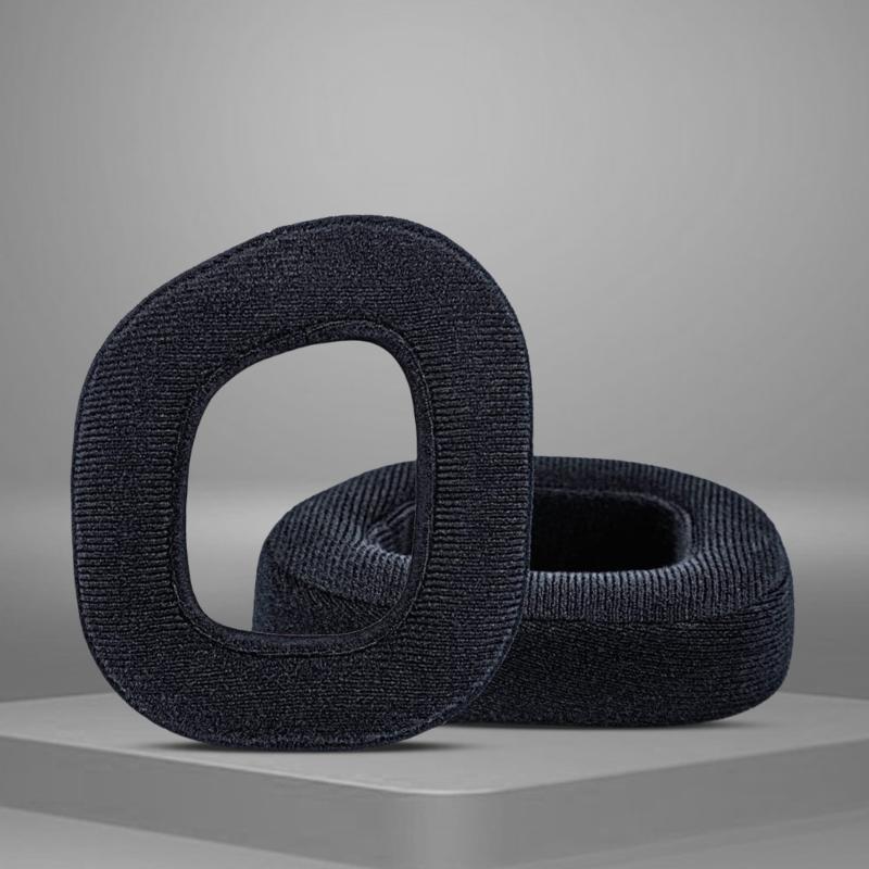 Plush/Protein  Ear Cushions Ear Pad for HS80 Headphone Easy Installation Durability Headphone Earpads Replacements