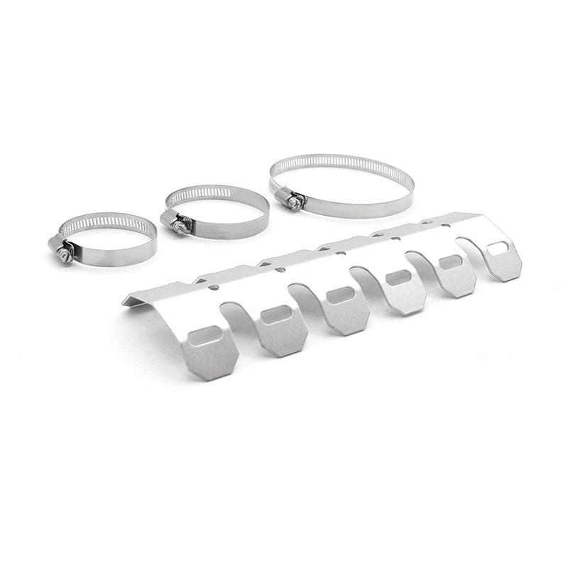 

Передние коллекторы мотоцикла, теплозащитный экран для выхлопных газов, защита от ожогов, радиатор, модифицированные аксессуары серебряный