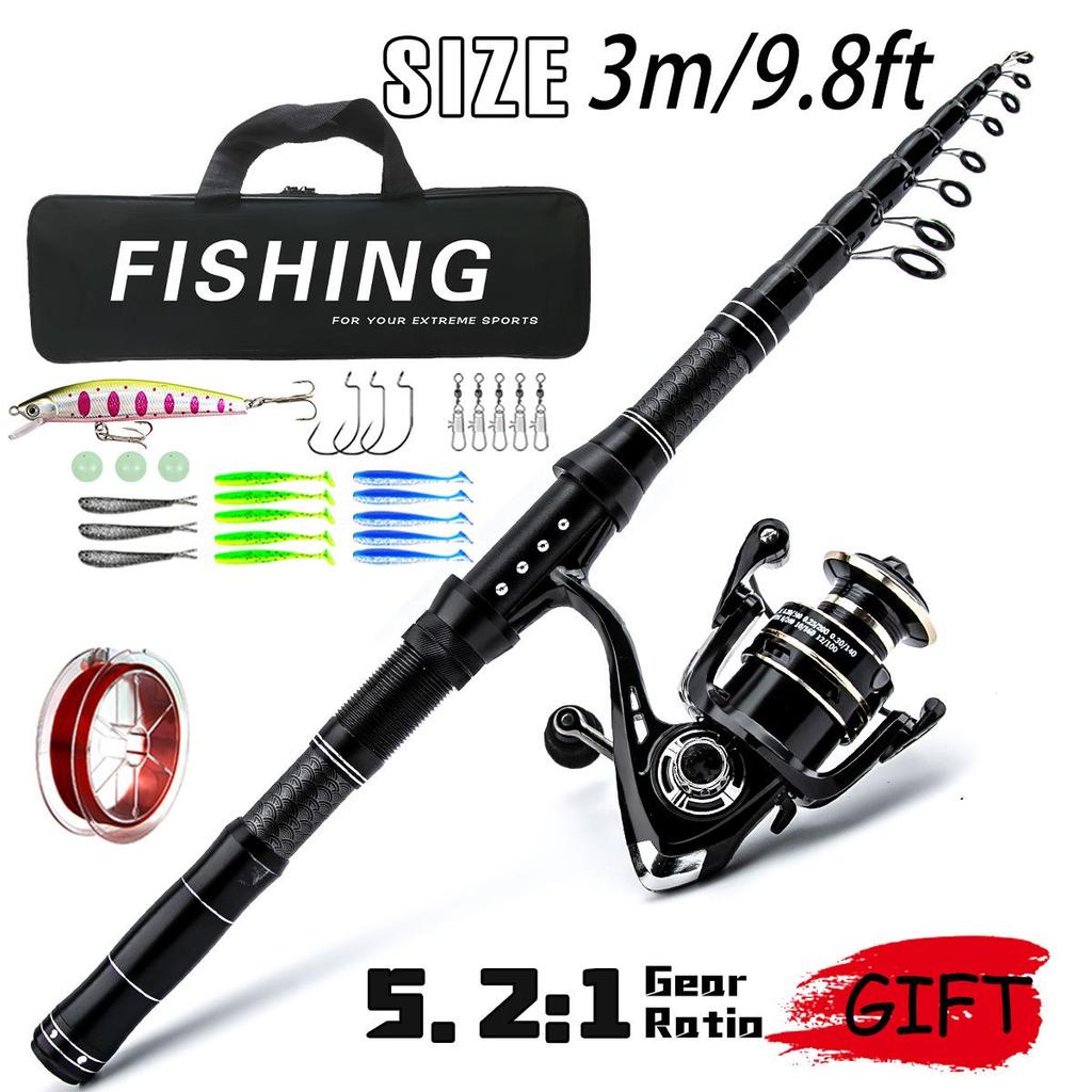 Carbon Sea Fishing Rod Set for Long Cast and Boat Fishing