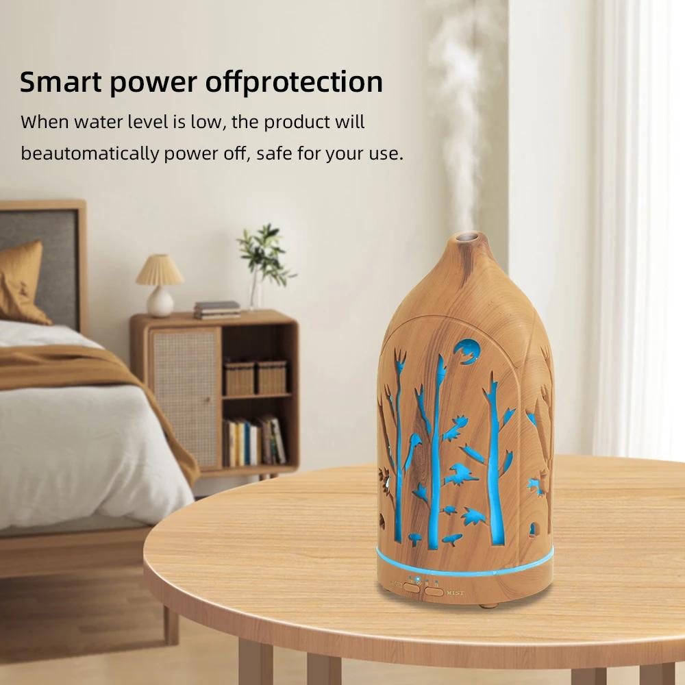 7 Color LED Aromatherapy Diffuser 3 Oils Included, Auto Shut-Off, Ultra Quiet