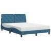 VidaXL Lit avec Matelas, Lit Rembourré avec Coussin de Tête de Lit, Lit Double, Lit Adulte de Chambre à Coucher Intérieur, 3208650