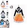 Demon Slayer Agatsuma Zen'itsu Maid Uniform Outfit Cosplay Costume Fancy Dress Party