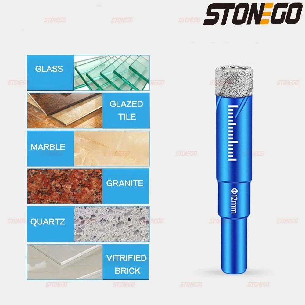 Diamond Drill Bits Set 5-16mm For Glass Porcelain Tiles Ceramic Granite Dry Drilling Tools