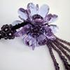 Crystal Sun Flower Tassel Craft Pendant Petals Car Hanging Ornament Auto Rear View Mirror Decor Car Styling Accessories