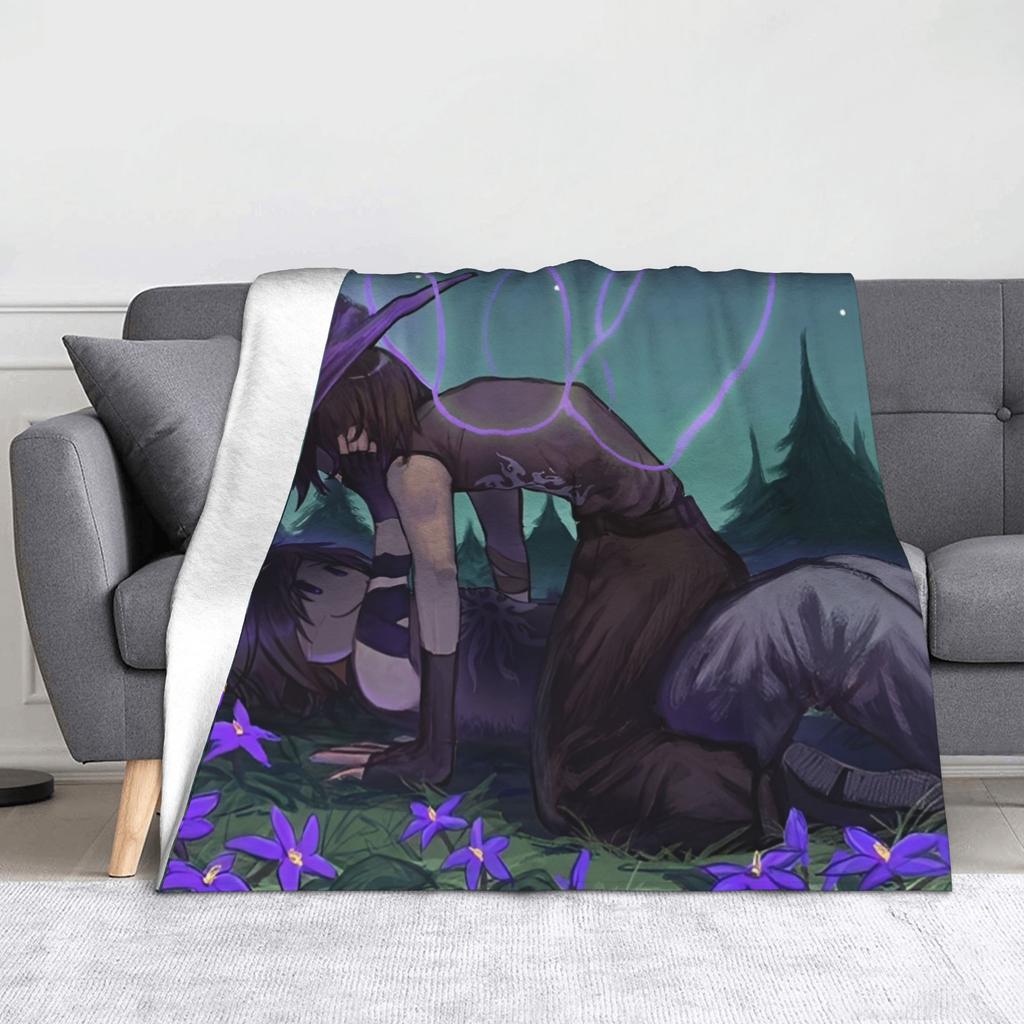 Azuretime Anime Fleece Blankets Azure Two Time Forsaken Awesome Throw Blanket for Home Hotel Sofa 125*100cm Quilt