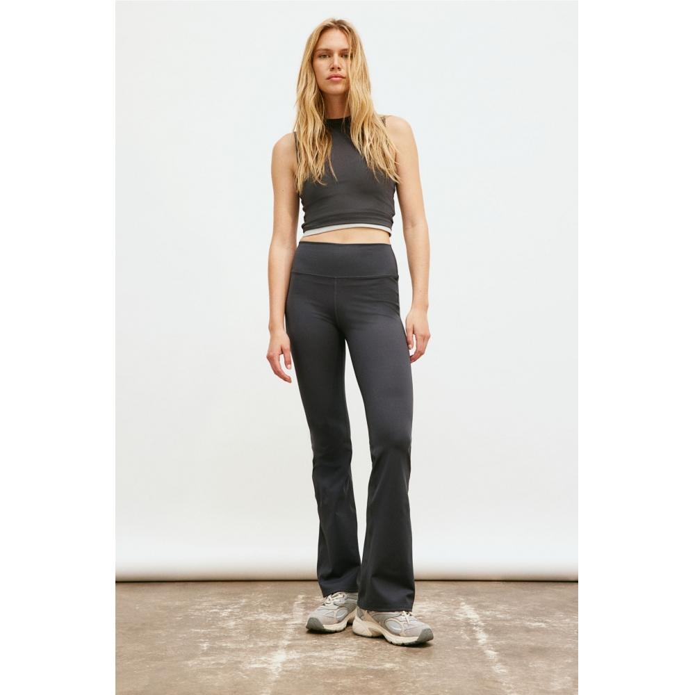 

H M DryMove Flare Sport Leggings Dark Grey