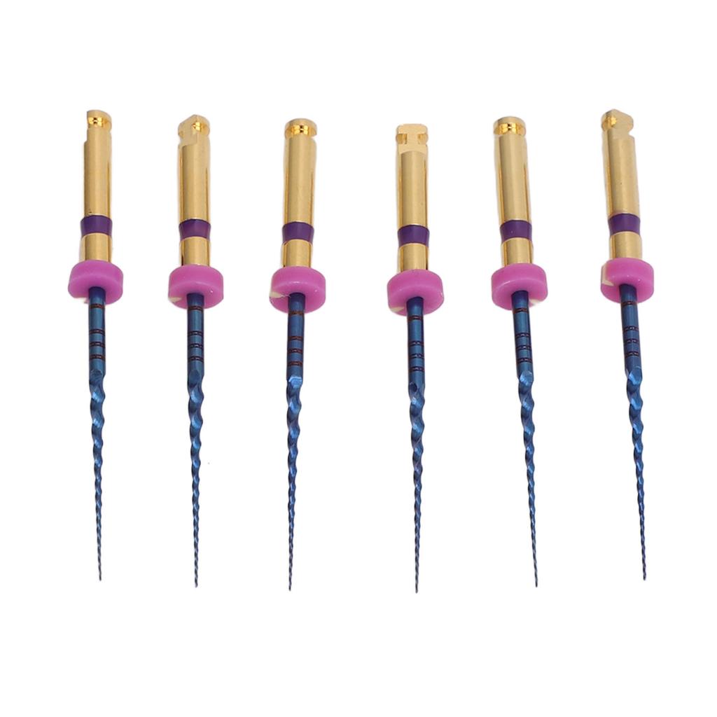 6ks S1 Endodontický pilník set Elastický Velký Zkosený Kovový Endo Kanálkový pilník pro Kliniku Nemocnici 0.98in