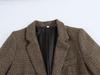 Women's 2024 Autumn/Winter European & American Style French Plaid Wool Blend Blazer