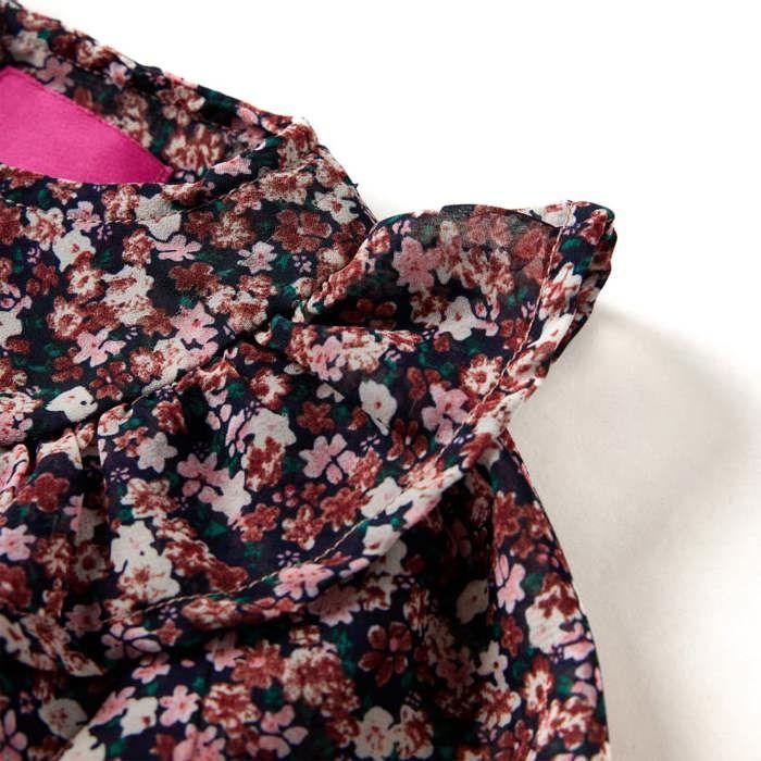 Chemise pour enfants à manches longues rose foncé 92/104/116/128/140