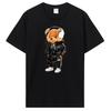 Teddy Bear Playing Badminton Tshirt Men's Clothing Tops Graphics Kawaii Shirt T Unisex T-Shirt
