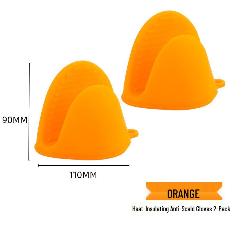 Thickened Silicone Heat-Resistant Gloves - 300°C Oven & Microwave Insulation for Baking & Plate Removal