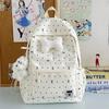 Schoolbag New Schoolbag Female Junior High School Girl Girl Heart Polka Dot Bow Versatile High Value Female Student Backpack