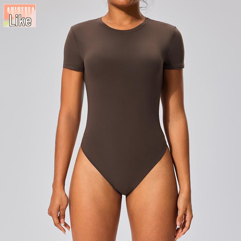 SSKIMSk Tričko s krátkým rukávem a body pro zvednutí boků na jógu