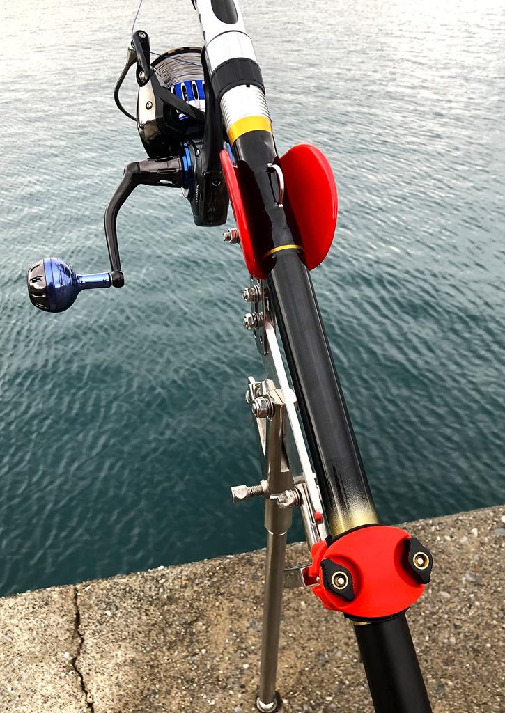 Stainless steel rod holder and piton rod set of 5 Casting driving throwing rod piton rod rod rod rod fishing red Rod holder part Mouth size inner 20mm