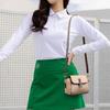 Modna Torba Crossbody Damska Mini Kopertówka z Klapką Damski Portfel PU na Co Dzień Torby na Ramię w Jednolitym Kolorze dla Dojeżdżających