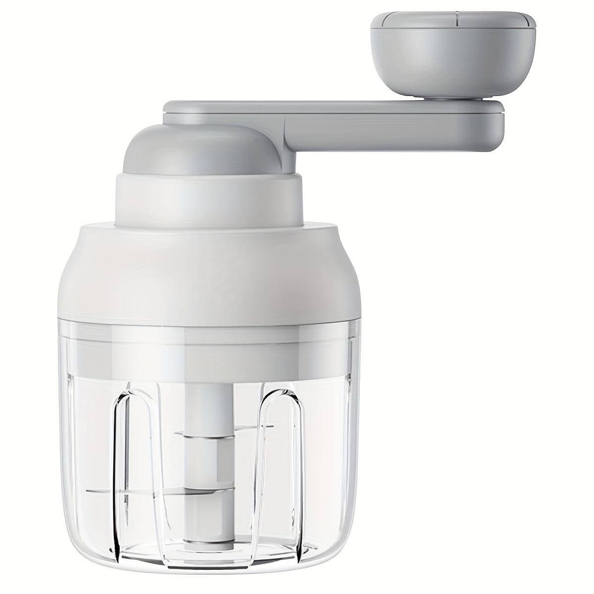 

Кухонный комбайн с ручным приводом, ручной измельчитель продуктов, моющийся ручной кухонный комбайн объемом 250 мл, двухскоростной кухонный комбайн для лука, чеснока, имбиря