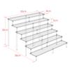Clear 1-6 Tier Acrylic Display Stand for Funko Figures, Cupcake, Cosmetics, Perfume,Blind Box Display Riser Rack Dessert Shelf