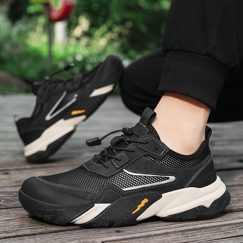 Mesh Shoes Men's 2025 Summer New Breathable Casual Sports Mesh Sandals Men's Versatile Casual Mesh Shoes