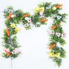 Artificial Easter Egg Garland with Egg Carrot Wreath Creative Spring Vine Flower  Easter Decoration