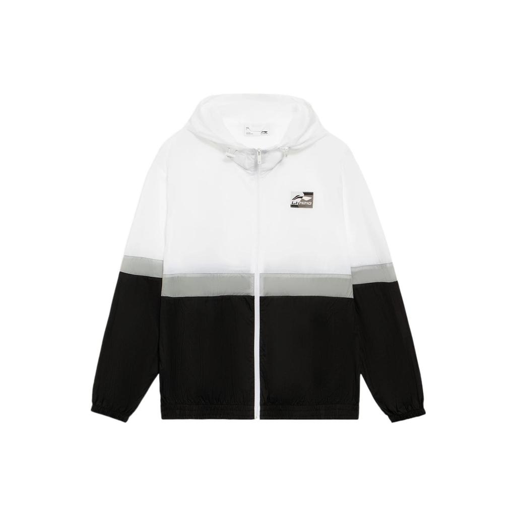 Li-Ning Sports Life Series Color Block Loose Fit Small Logo Hooded Windbreaker Jacket Men Jackets Multicolor AFDS309-3