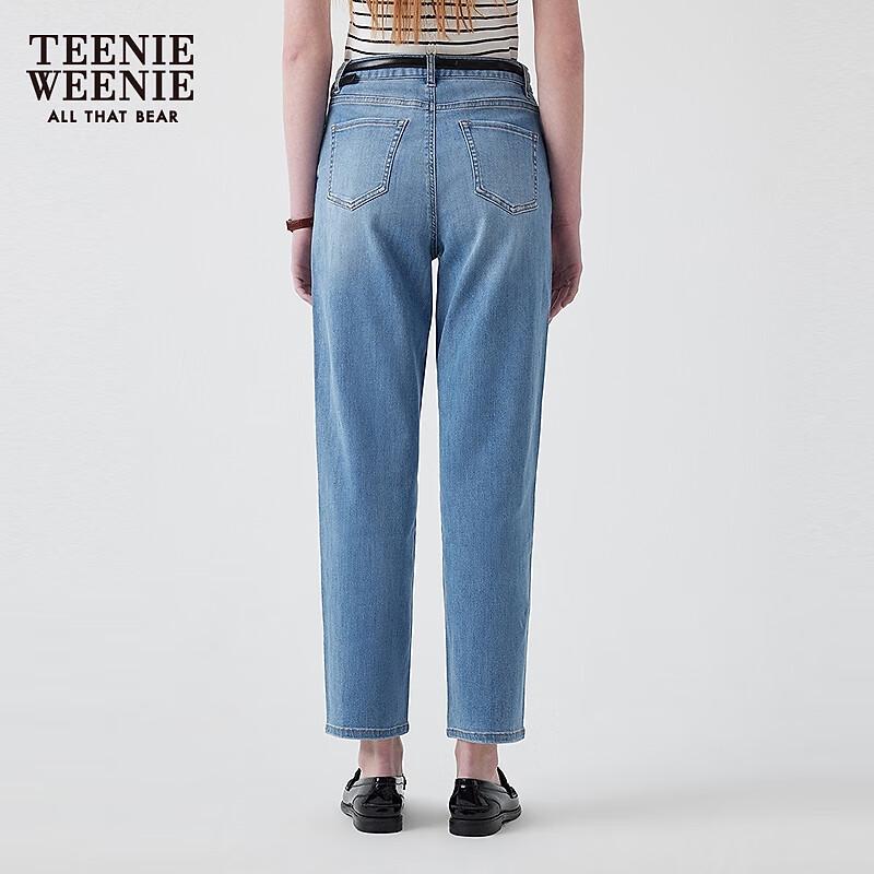 Teenie Weenie 2025 Summer Women's Patchwork Tapered Jeans