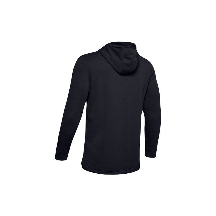 Under Armour UA Terry Training Sports Hoodie Men Hoodies Black 1348520-001