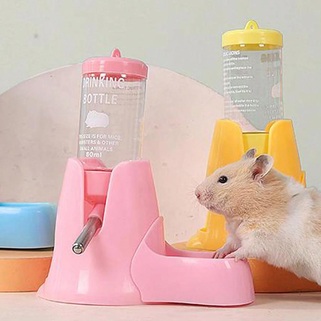 1pc - Pet supplies Hamster kettle drinking feeder ball feed automatic watertight eating and drinking